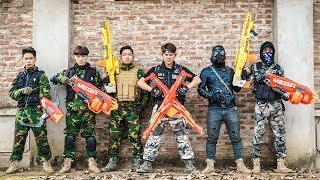 LTT Game Nerf War  special Mission Winter Warriors Nerf Guns Fight Criminal group Rocket [upl. by Ilrac]