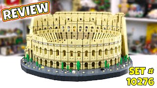 Showcasing the Worlds LARGEST LEGO Set Review  LEGO Roman Colosseum  10276 [upl. by Jacquette411]