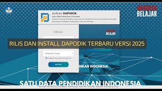 CARA INSTALL DAPODIK VERSI TERBARU 2025 [upl. by Lodi]