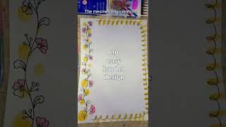 10simple border design for projectAssignment front page design handmadepaper border designenglish [upl. by Aer959]