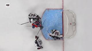 Connor McDavid of the Edmonton Oilers scores a goal against the Columbus Blue Jackets 23012024 [upl. by Hera]