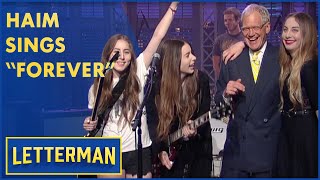 Haim Performs quotForeverquot  Letterman [upl. by Cymbre]