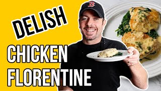 Chicken Florentine Recipe Creamy Parmesan Pan Sauce [upl. by Sinnel]