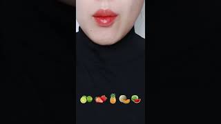 ASMR Eat fresh fruits and vegetables 🍋🍓🍍🍈🍉2 asmr vegetables food fruit shorts [upl. by Justino159]