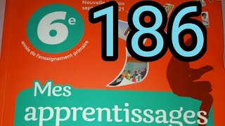 Communication et actes de langagepage 186mes apprentissage en français 6 AEP [upl. by Doolittle514]