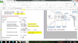 DISEÑO DE CAPTACIÓN EN ZONA RURAL CON HOJA DE CALCULO [upl. by Dardani]