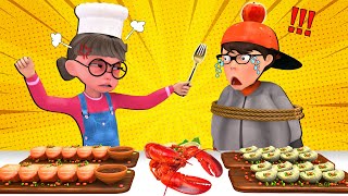 Eating Healthy Vs My Favorite Foods  Chef Tani vs Nick  Scary Teacher 3D Mukbang Animation [upl. by Nebuer]