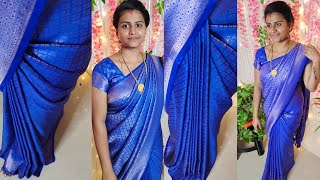 Saree draping in tamilபுடவை கட்டுவது எப்படிsaree pleating in tamil [upl. by Nev]