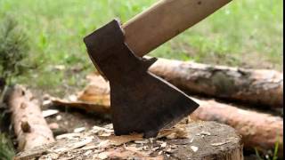 Chopping Wood Sound Effect Royalty Free [upl. by Bruell]