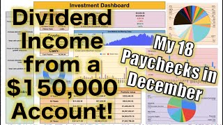 How Much My Dividend Portfolio Paid Me in December 150000 Account [upl. by Marston]