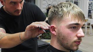 Straight Textured Fringe Haircut For Men  2019 Hairstyle [upl. by Spitzer]