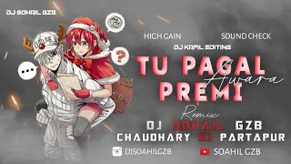 Tu Pagal Premi Awara  Over Bass Sound Check  Dj Remix 2024  High Gain  Dj Sohail Gzb [upl. by Spiro769]