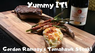 Gordon Ramsays Tomahawk Steak  Yummy IT Food [upl. by Alol]