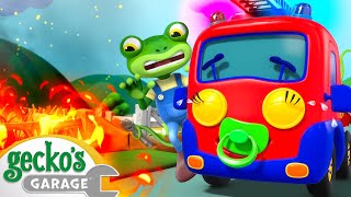 Superhero Baby Fire Truck｜Geckos Garage｜Funny Cartoon For Kids｜Learning Videos For Toddlers [upl. by Wilona]