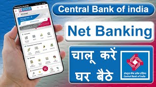 Central Bank Net Banking Kaise Chalu Kare  Central Bank of india Net Banking [upl. by Gall]