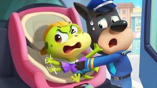 Always Use A Car Seat  Safety Tips  Cartoons for Kids  Sheriff Labrador [upl. by Adnor419]