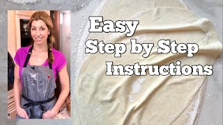 How to make Filo Pastry  BEGINNER STEP BY STEP GUIDE [upl. by Eicnan600]