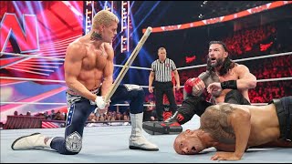 WWE Cody Rhodes Challenge Roman Reigns and The Rock at Wrestlemania on All Raw SmackDown [upl. by Oirretna]