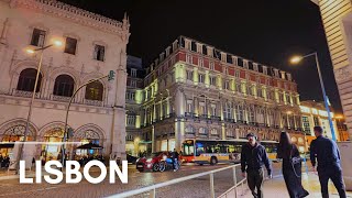 Sunday Night Walking in Lisbon PORTUGAL [upl. by Idnod520]