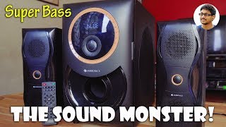 The Sound Monster Zebronics Bravo 21 Multimedia Speakers Review [upl. by Leseil]