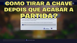 COMO TIRAR A CHAVE DE PAREAMENTO DEPOIS QUE ACABAR A PARTIDA PERSONALIZADA NO FORTNITE [upl. by Alrahc]