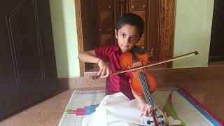 violin by kid pallavi song vaataapi vaathaapiraagam hamsadwani [upl. by Maguire715]