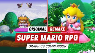 Super Mario RPG Remake vs Original Graphics Comparison 1996 vs 2023 [upl. by Oinegue]