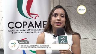 Para triatlón  Brenda Osnaya  Clasificada a los Juegos Paralímpicos París 2024 [upl. by Ityak]