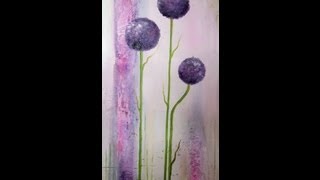 Painting demo Ornamental Onion Acrylmalerei lange Version [upl. by Kolodgie]