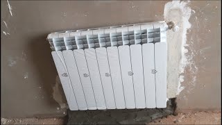 كيفية تركيب رادياتور شوفاج سونطرال  installation radiateur chauffage central [upl. by Lila]