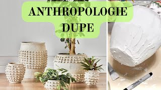 Anthropologie Dupe Textured Cement Planter [upl. by Chilton67]