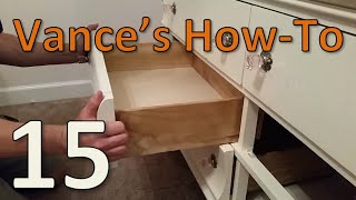 Project 15  Dresser Drawer Slide Replacement [upl. by Annaj]