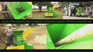 Triturador de Galhos e Troncos Trapp TR 500 Elétrico e Gasolina Brasutil [upl. by Jonathon]