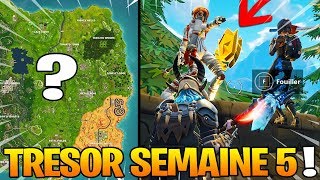 SUIVRE LA CARTE AU TRESOR DE SNOBBY SHORES sur Fortnite Battle Royale [upl. by Leinnad]