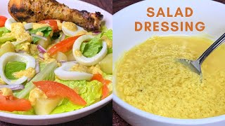 How to make AFRICAN SALAD DRESSING  Sauce Vinaigrette Salade [upl. by Hendricks780]