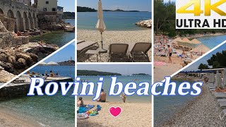 Rovinj Beaches 🏖️ Croatia 4K [upl. by Esilahs]