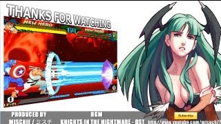 HDMarvel vs Capcom  Morrigan Combos［モリガンコンボ］ [upl. by Sorce]