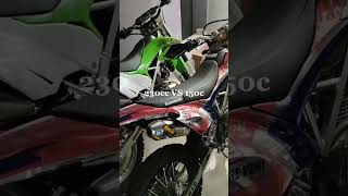 Klx230 VS KLX150 [upl. by Attecnoc684]