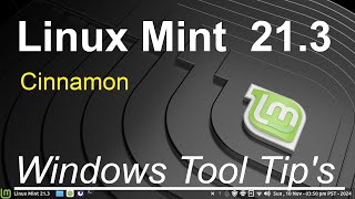 Linux Mint 213  Cinnamon  Windows Settings Tool Tips [upl. by Ylekalb]