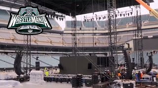 NEW PHOTOS Of The WWE WrestleMania 40 Setup [upl. by Kobylak]