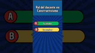 😮¡APRENDIZAJE ¡CONSTRUCTIVISMO SocioConstructivismo P3🤔 PreguntasRespuestas wapdocentes quiz [upl. by Donoghue]