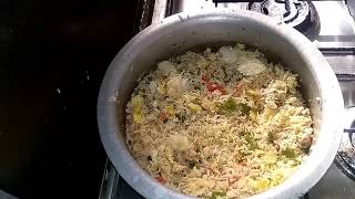 Thai fried rice  Thai rice recipe  Thai rice with chicken  restaurant style Thai cuisine [upl. by Daraj]