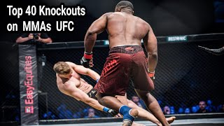 Top 50 Knockouts on MMAs  most amazing KO [upl. by Nitnelav356]