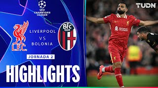 HIGHLIGHTS  Liverpool vs Bolonia  UEFA Champions League 2425  TUDN [upl. by Cailean244]