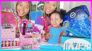 SWAP FOURNITURES SCOLAIRES 2024 BLEU VS ROSE  Back to School Rentrée Scolaire [upl. by Hale597]