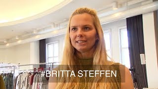 Britta Steffen beim Casting zur RIANI FASHION SHOW WINTER 2016 [upl. by Bara]