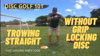 HOW TO THROW STRAIGHT  DISC GOLF 101 [upl. by Ymma720]