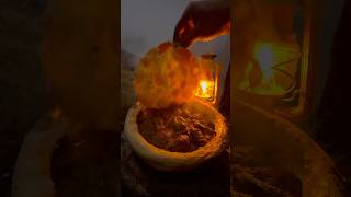 Çadır Kampında Kiremitte Köfte Kebabı 🥩🏕️  meatball kebab on tile in a tent camp [upl. by Earlie]