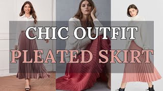 Pleated Skirt Outfits Effortless Elegance for Every Occasion [upl. by Junina]