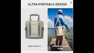 BEST PORTABLE SOFT COOLER  LEVEL8 SPARTER  12 CANS  LEAKPROOF ZIPPER  COLD UP TO 72 HOURS [upl. by Ailliw]